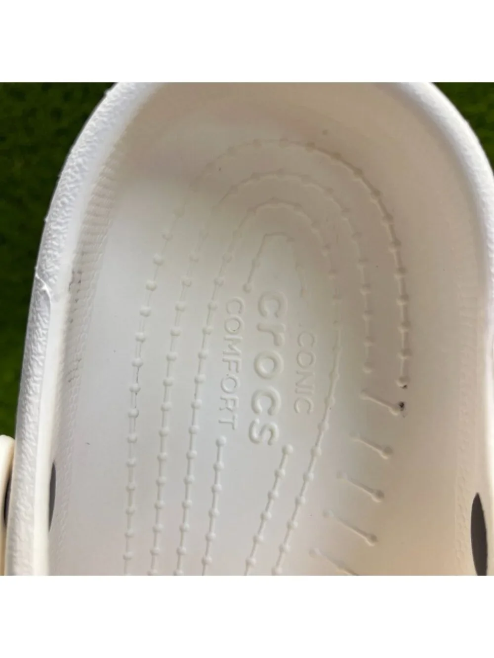 Crocs Specialist II Vent Clog Mens Size 9 White Beach Outdoor Slip On Sandals